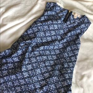 Michael Kors High Low Hem Tank Top MK Geo print